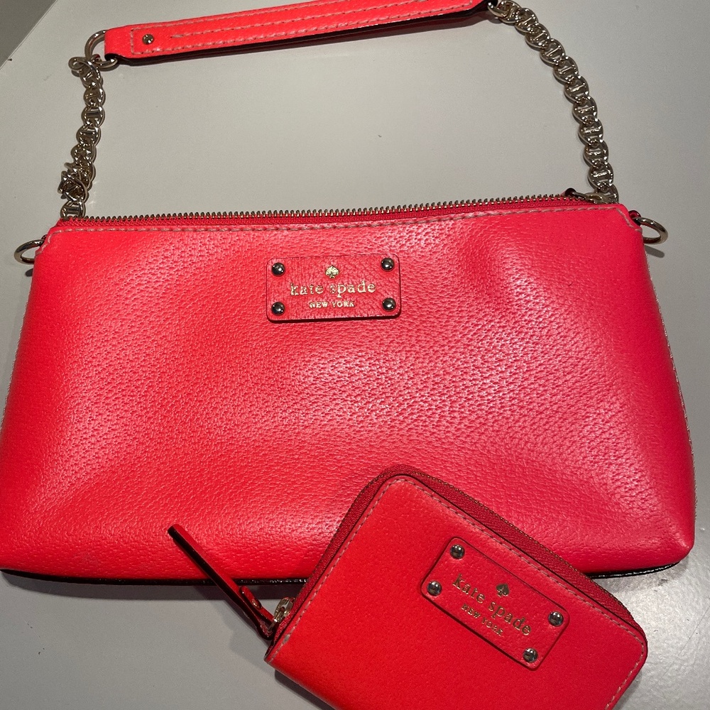 Kate spade clutch and wallet